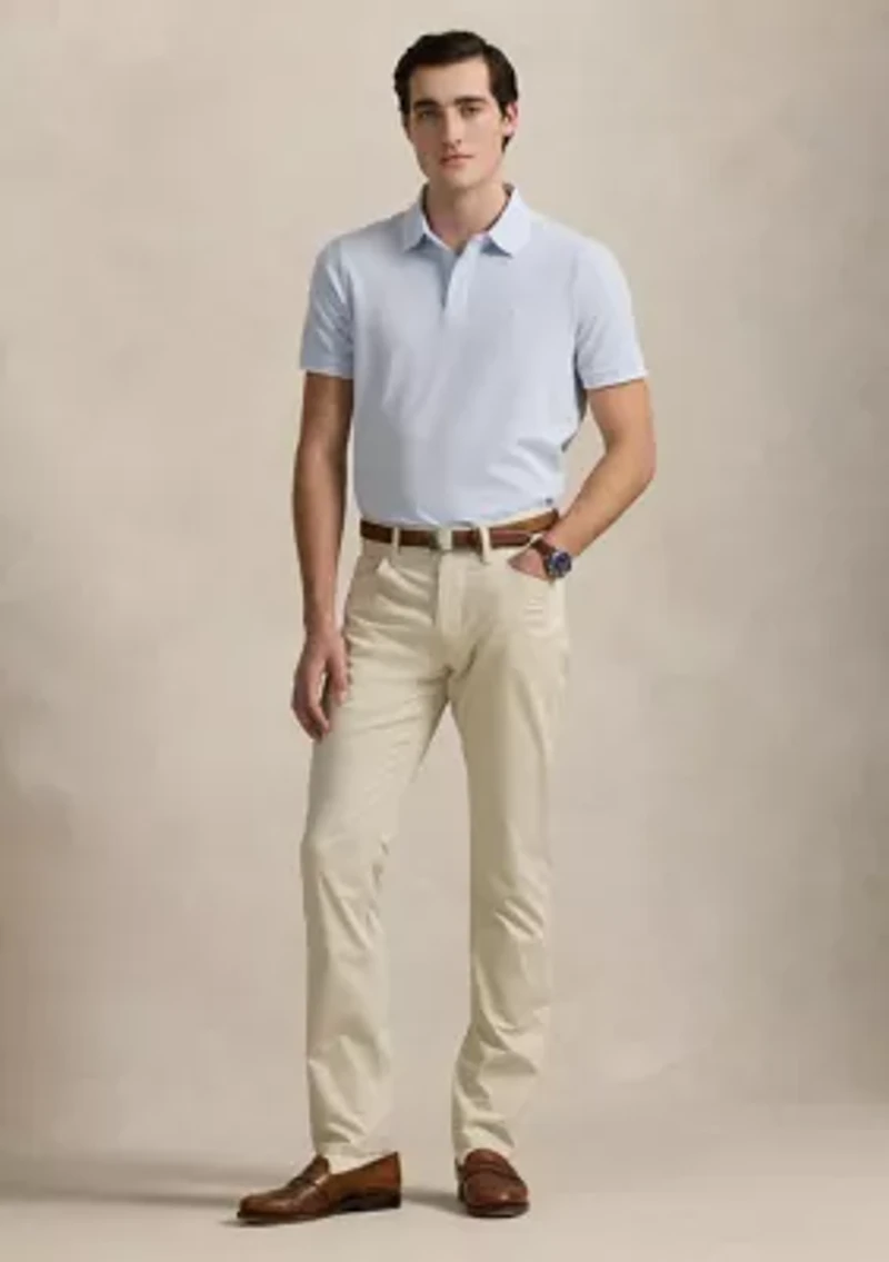 Classic Fit Stretch Oxford Mesh Polo Shirt
