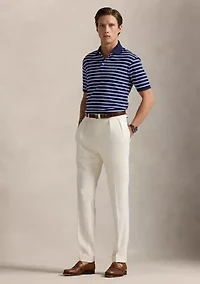 Classic Fit Striped Soft Cotton Polo Shirt