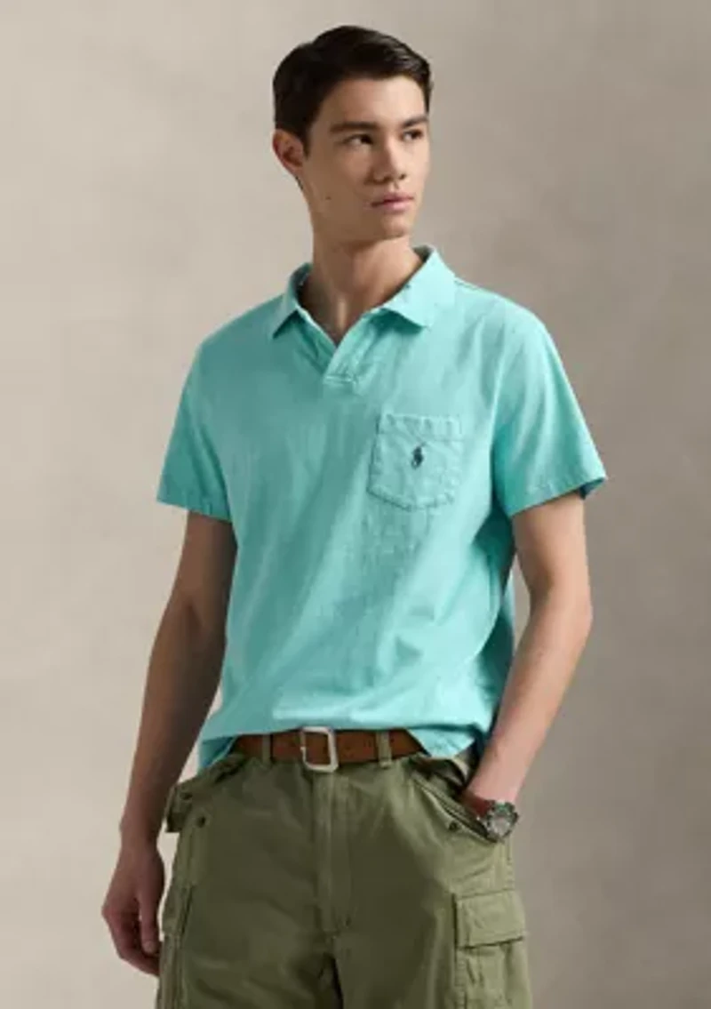 Standard Cotton Linen Jersey Polo Shirt
