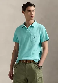 Standard Cotton Linen Jersey Polo Shirt