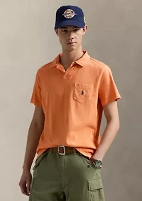 Standard Cotton Linen Jersey Polo Shirt