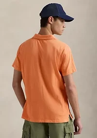 Standard Cotton Linen Jersey Polo Shirt