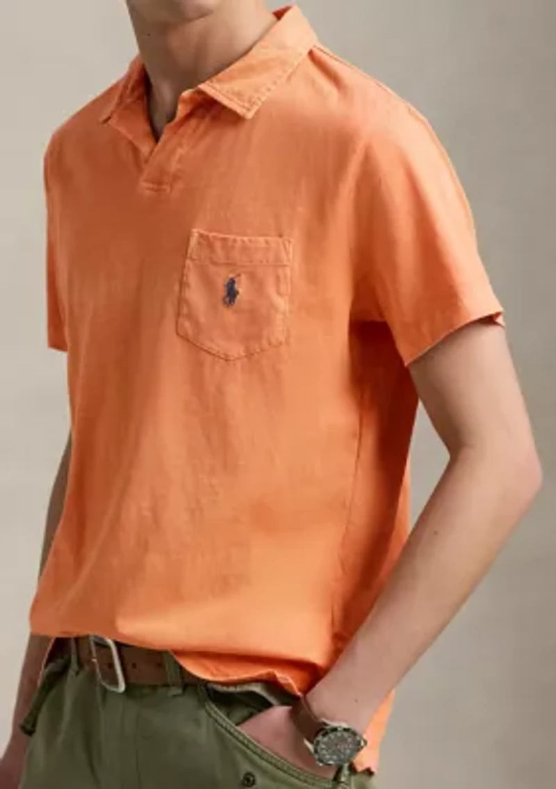 Standard Cotton Linen Jersey Polo Shirt