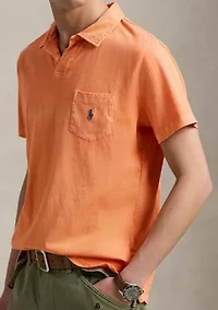 Standard Cotton Linen Jersey Polo Shirt