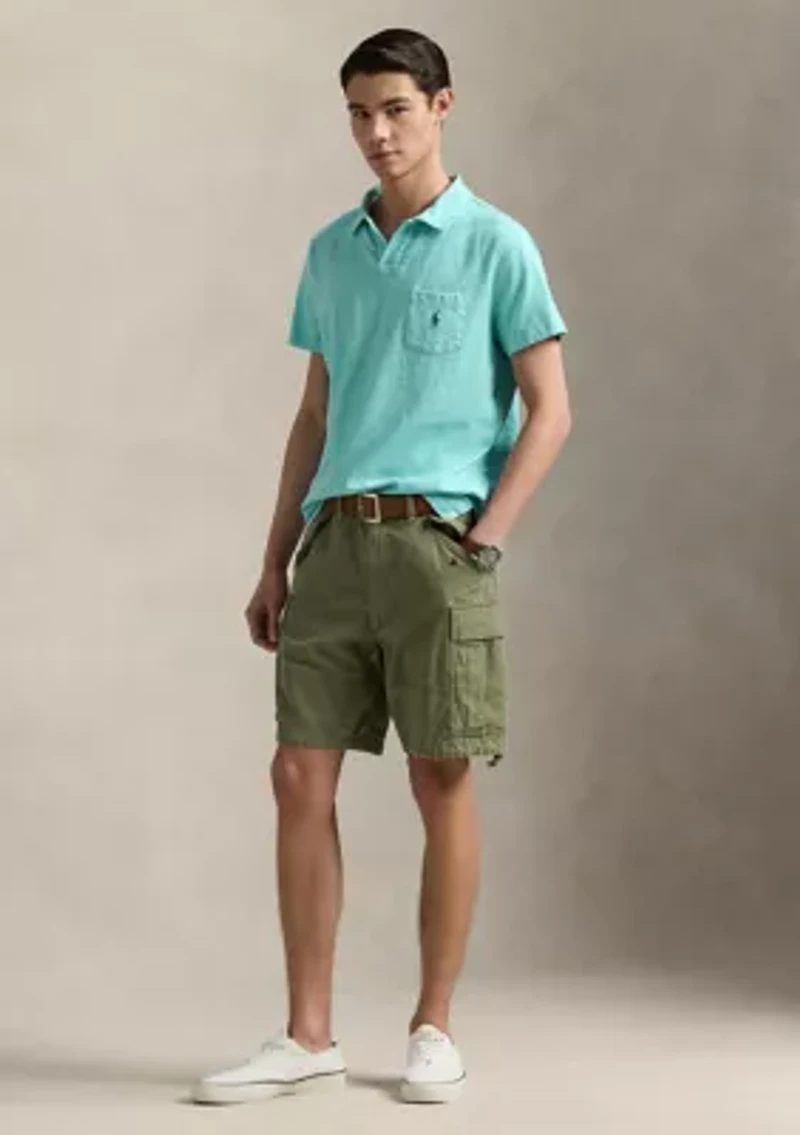 Standard Cotton Linen Jersey Polo Shirt
