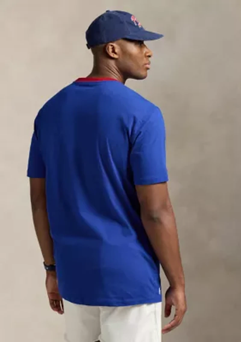 Big & Tall Classic Fit Letterman Logo Graphic Short Sleeve T-Shirt