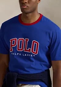 Big & Tall Classic Fit Letterman Logo Graphic Short Sleeve T-Shirt