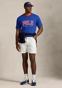 Big & Tall Classic Fit Letterman Logo Graphic Short Sleeve T-Shirt