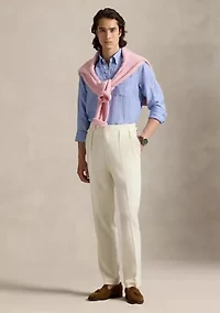 Classic Fit Striped Linen Shirt