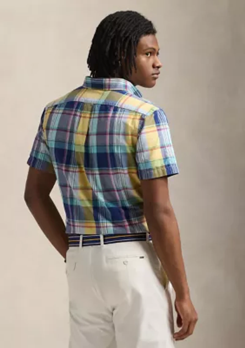 Classic Fit Plaid Oxford Shirt