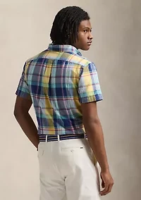 Classic Fit Plaid Oxford Shirt