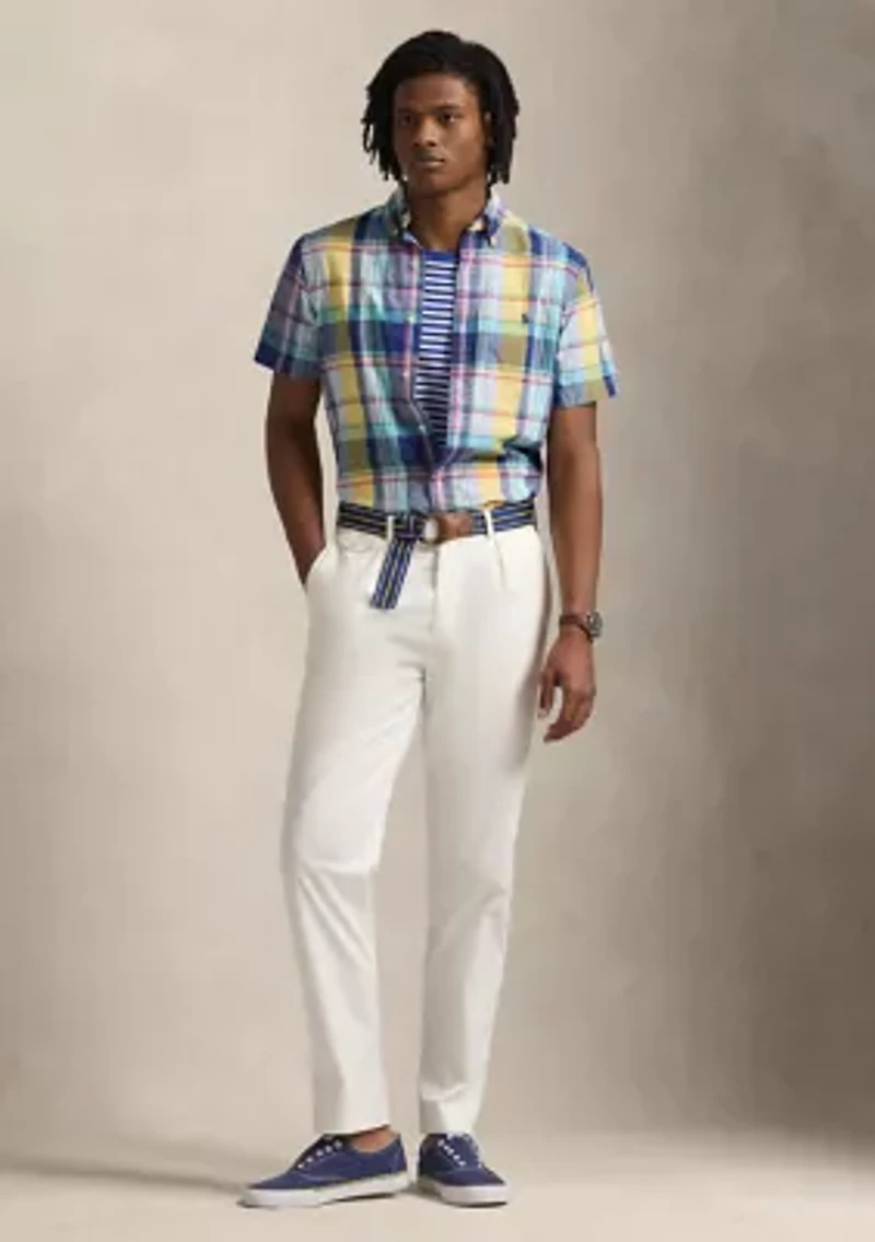 Classic Fit Plaid Oxford Shirt