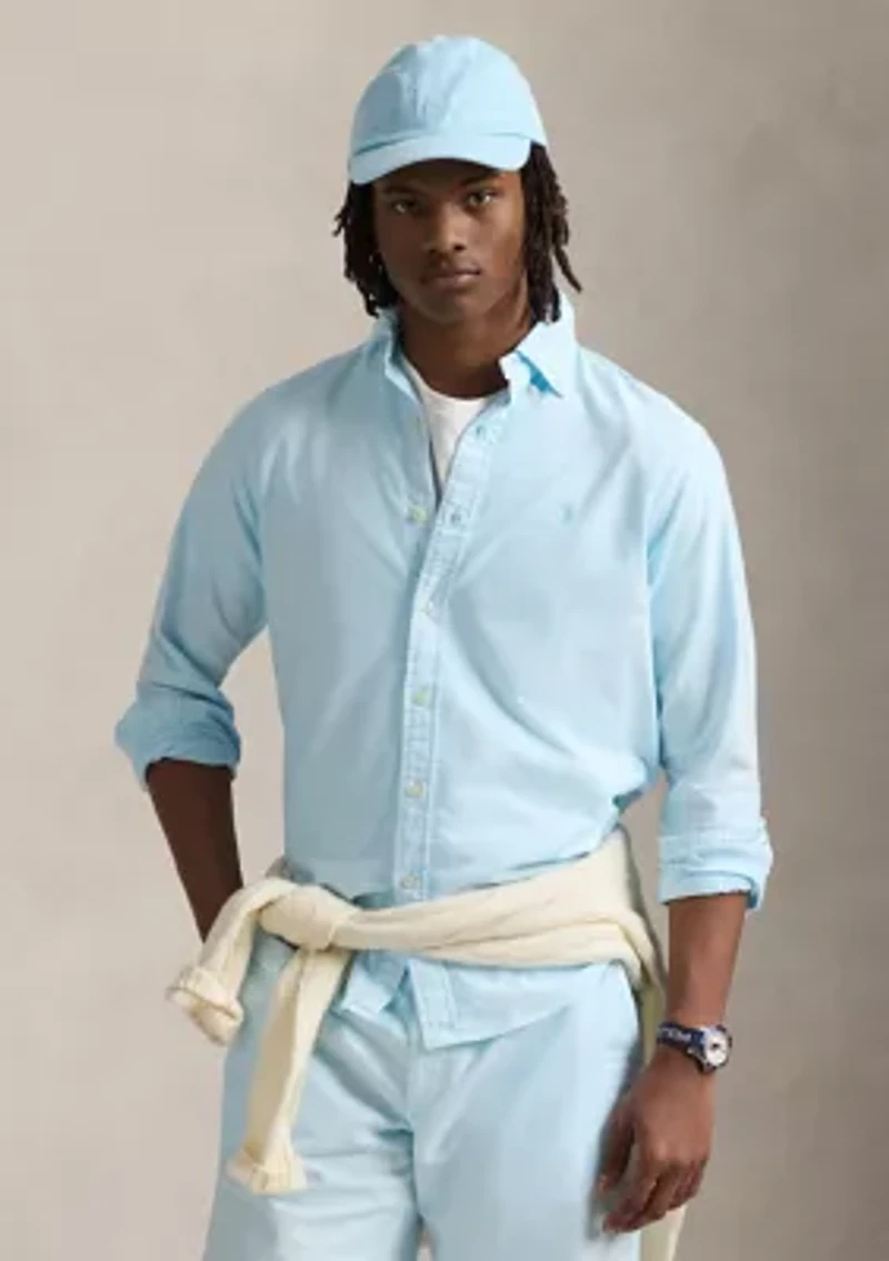 Classic Fit Mineral-Dyed Oxford Shirt
