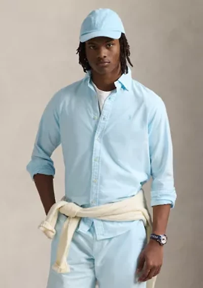 Classic Fit Mineral-Dyed Oxford Shirt