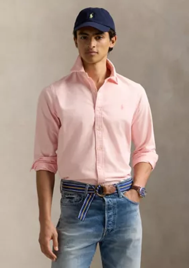 Classic Fit Mineral-Dyed Oxford Shirt