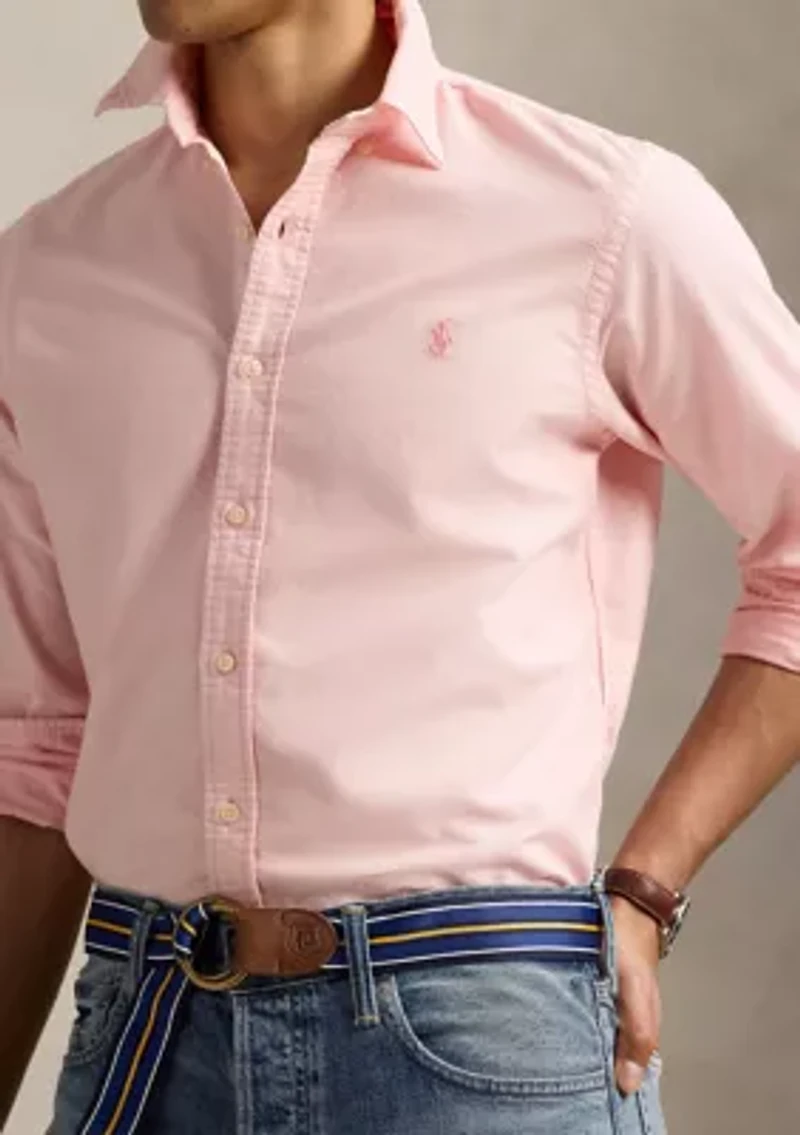Classic Fit Mineral-Dyed Oxford Shirt