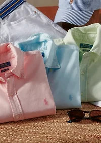 Classic Fit Mineral-Dyed Oxford Shirt