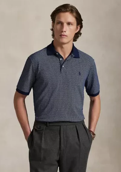 Classic Fit Stretch Mesh Polo Shirt