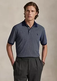 Classic Fit Stretch Mesh Polo Shirt