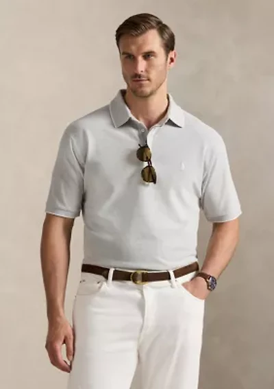 Big & Tall Stretch Oxford Mesh Polo Shirt