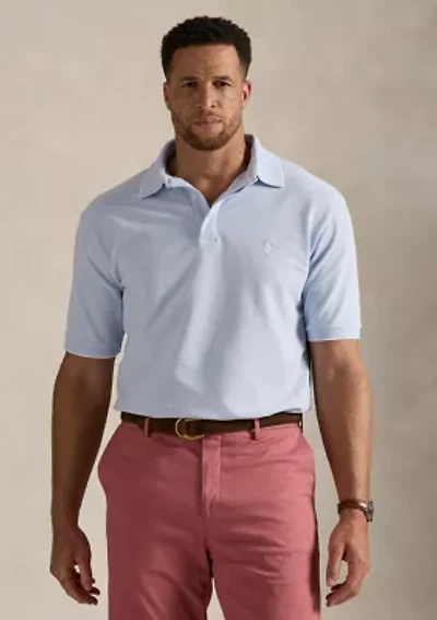 Big & Tall Stretch Oxford Mesh Polo Shirt