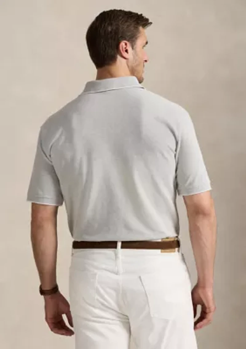 Big & Tall Stretch Oxford Mesh Polo Shirt