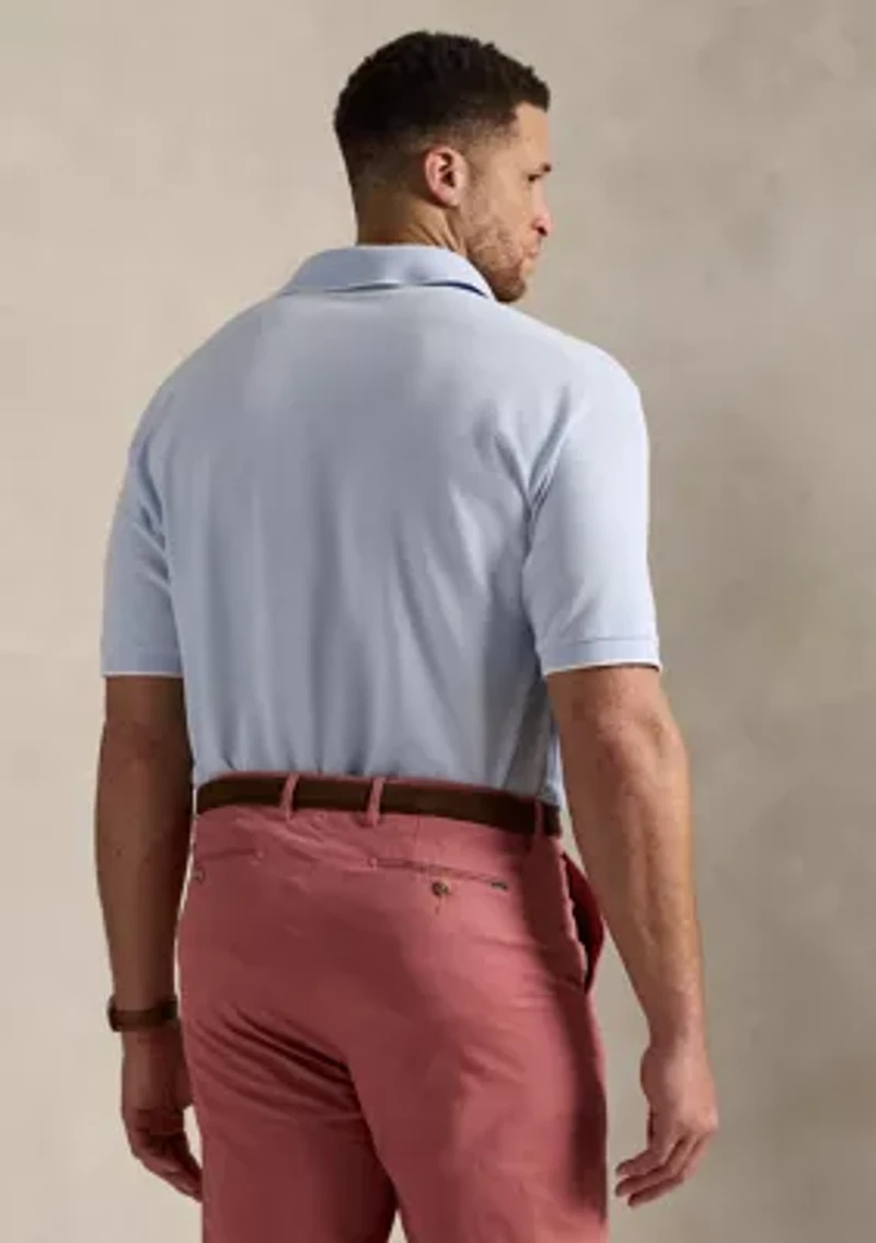 Big & Tall Stretch Oxford Mesh Polo Shirt