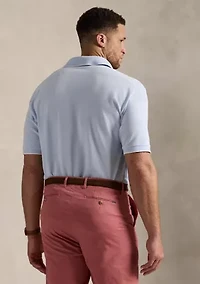 Big & Tall Stretch Oxford Mesh Polo Shirt
