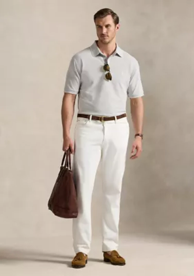 Big & Tall Stretch Oxford Mesh Polo Shirt