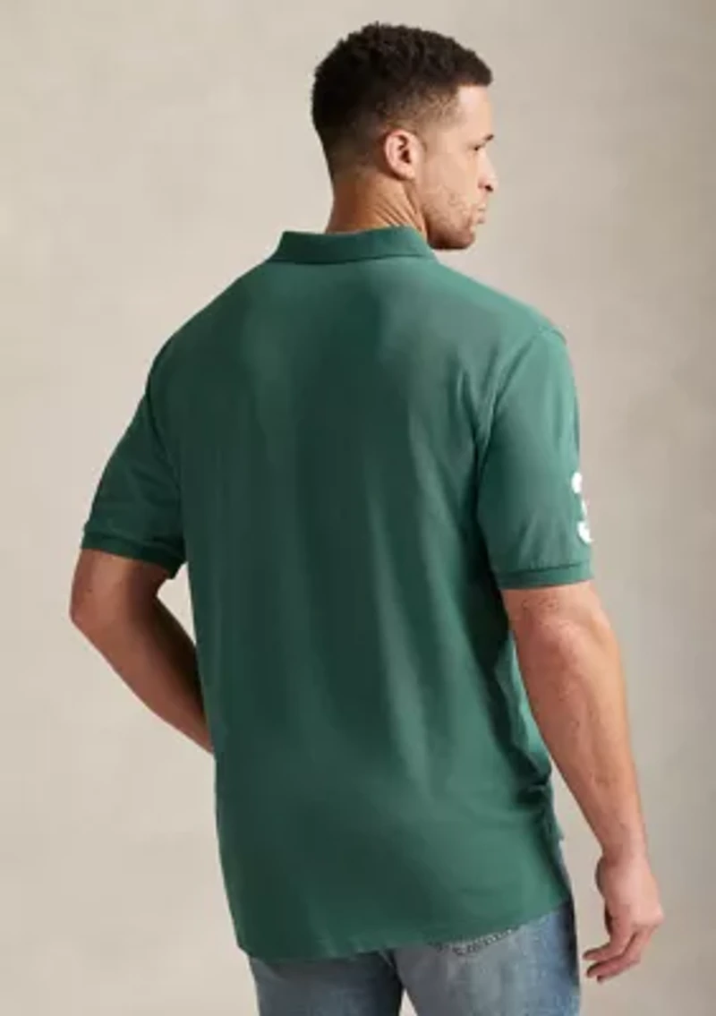 Big & Tall Pony Mesh Polo Shirt