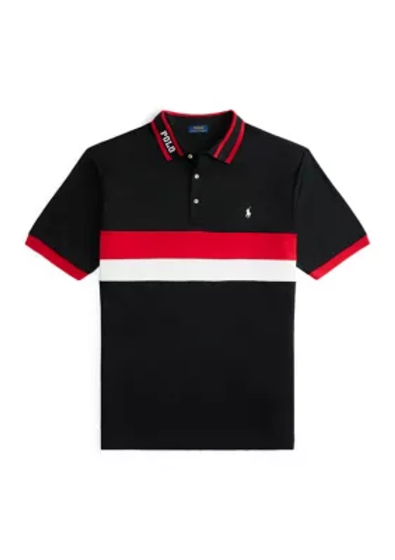 Big & Tall Striped Soft Cotton Polo Shirt