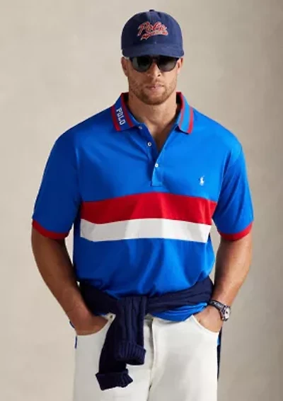 Big & Tall Striped Soft Cotton Polo Shirt