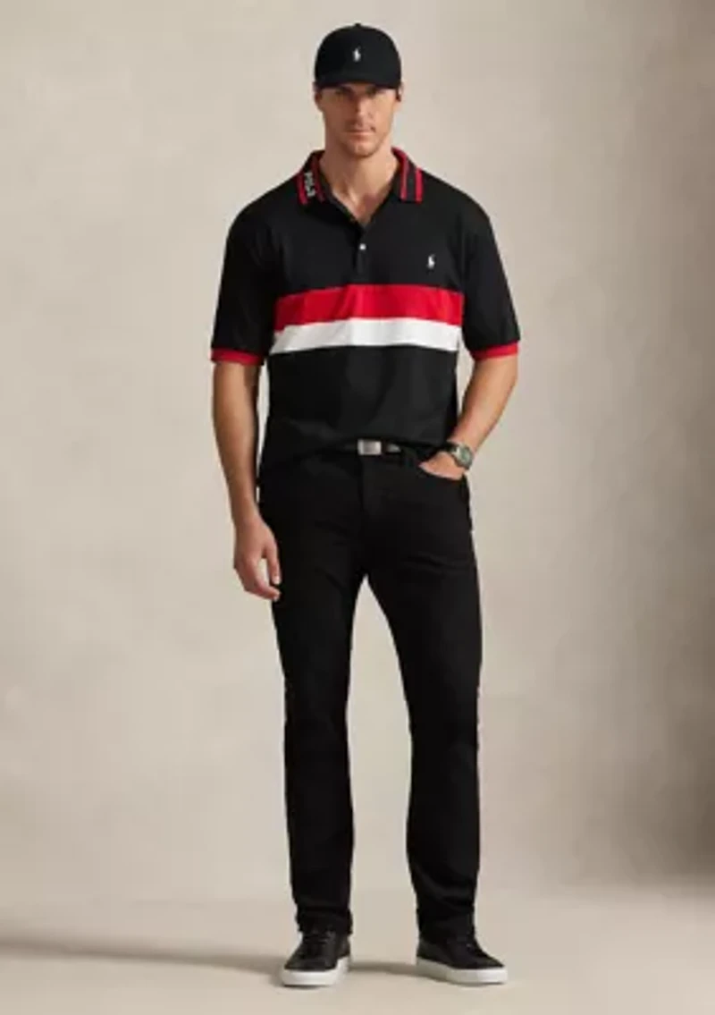 Big & Tall Striped Soft Cotton Polo Shirt