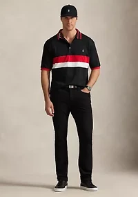 Big & Tall Striped Soft Cotton Polo Shirt