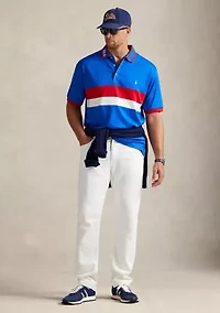 Big & Tall Striped Soft Cotton Polo Shirt