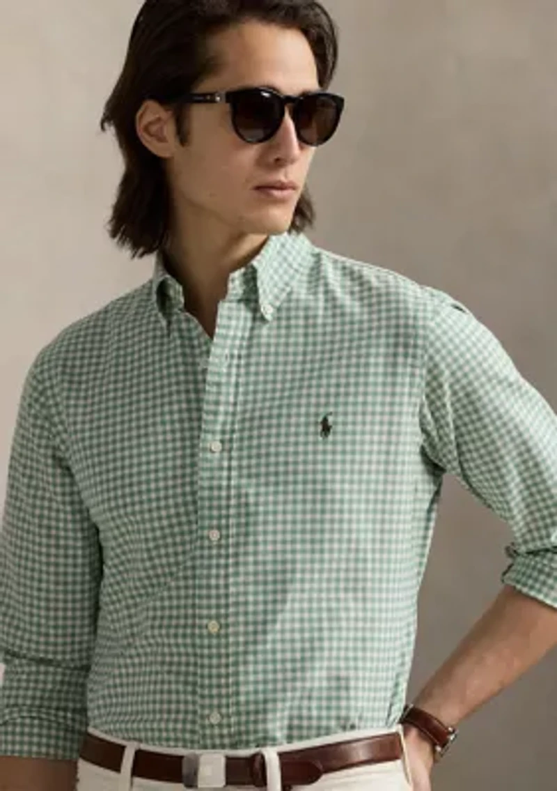 Classic Fit Gingham Oxford Shirt
