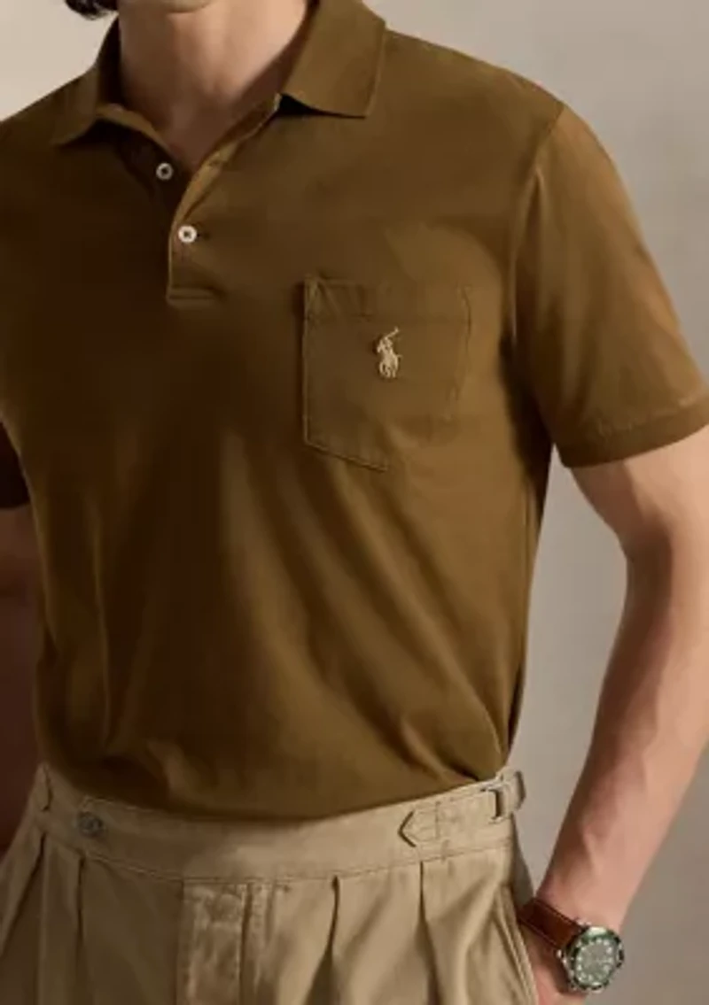 Classic Fit Jersey Pocket Polo Shirt