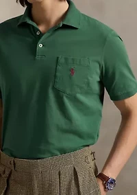 Classic Fit Jersey Pocket Polo Shirt