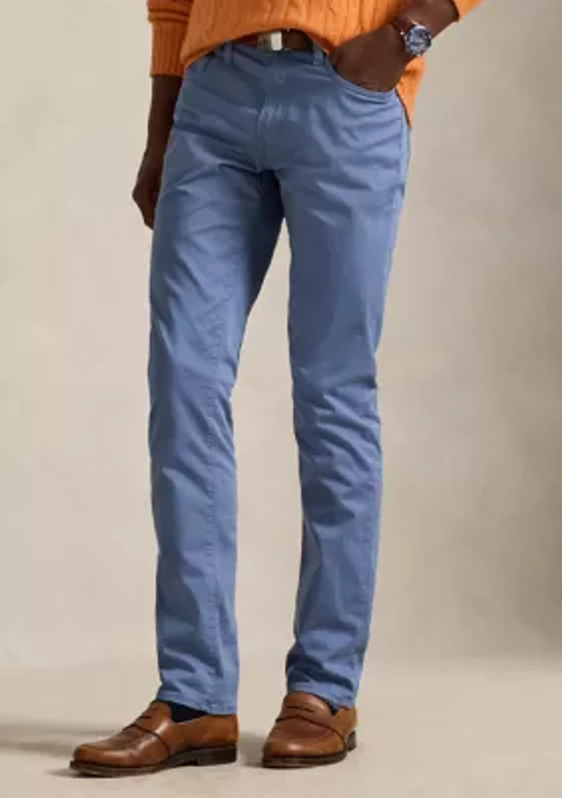 Varick Slim Straight Stretch Sateen Pants