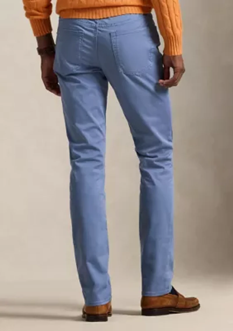 Varick Slim Straight Stretch Sateen Pants