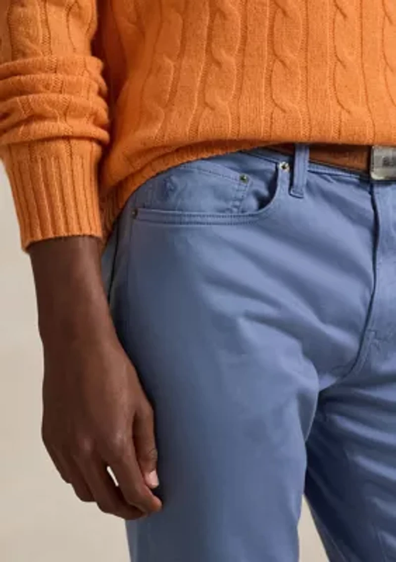 Varick Slim Straight Stretch Sateen Pants