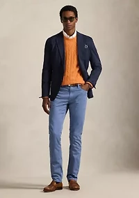 Varick Slim Straight Stretch Sateen Pants