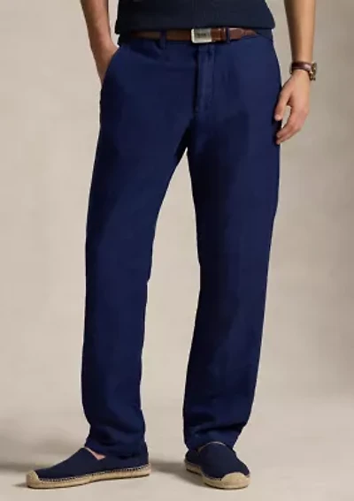 Straight Fit Houndstooth Twill Pants