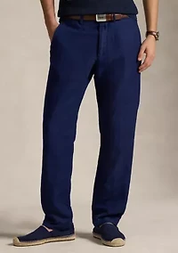 Straight Fit Houndstooth Twill Pants