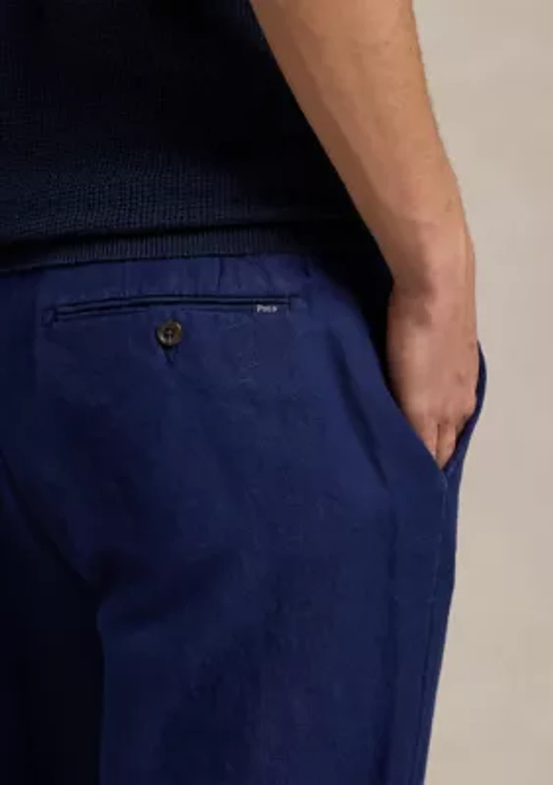 Straight Fit Houndstooth Twill Pants