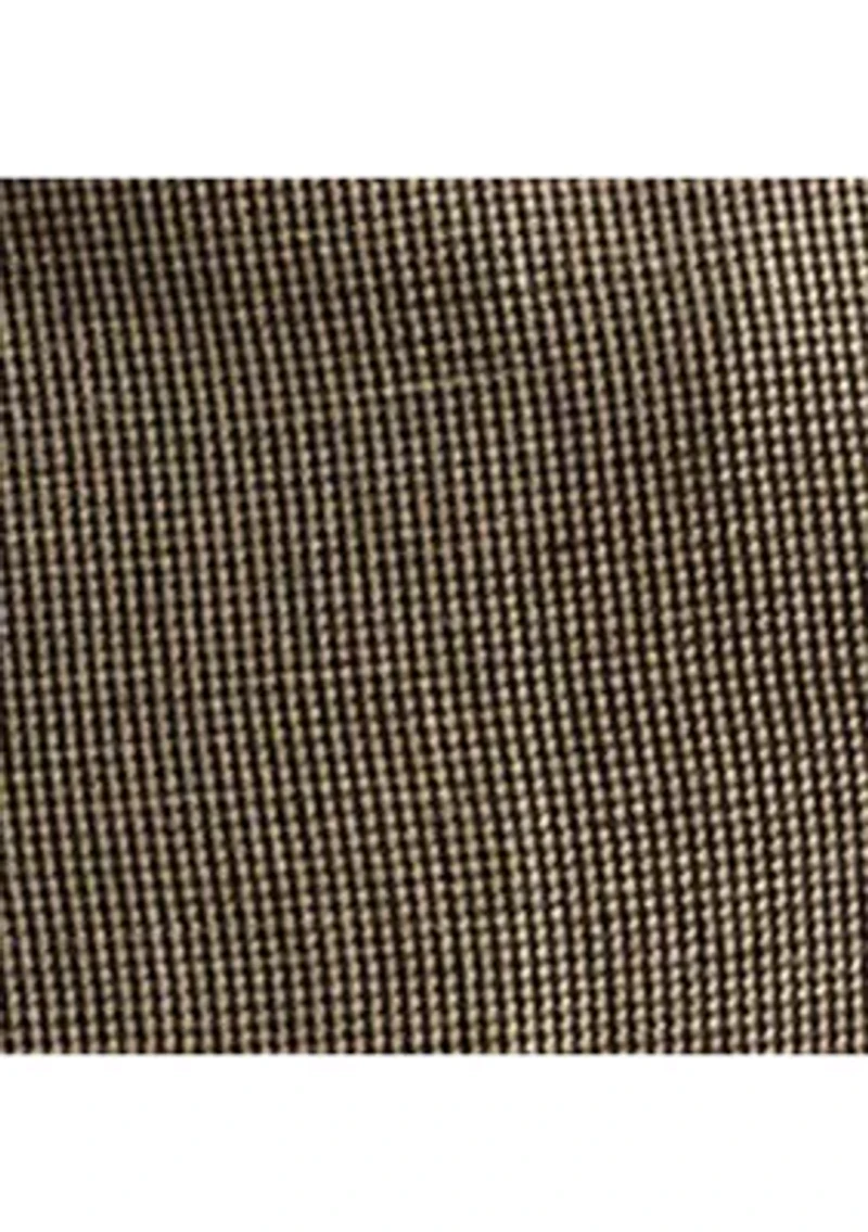 Straight Fit Houndstooth Twill Pants
