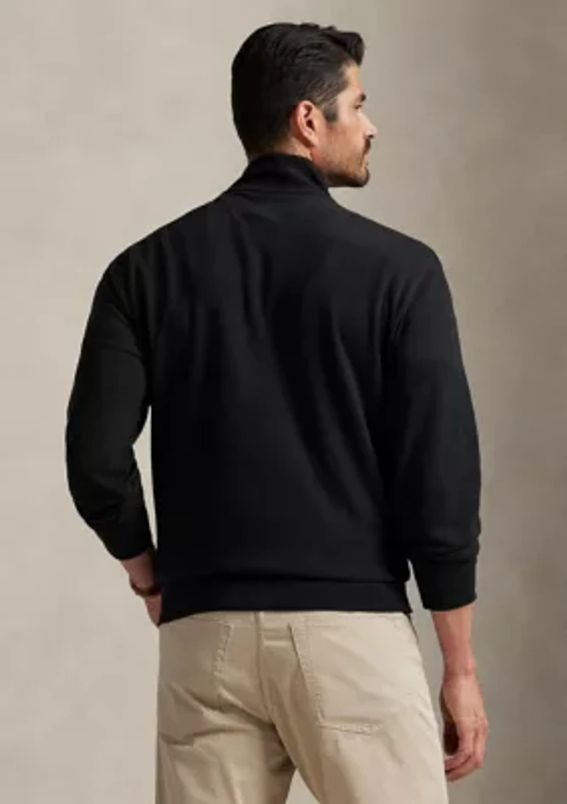 Big & Tall Luxury Jersey Quarter-Zip Pullover