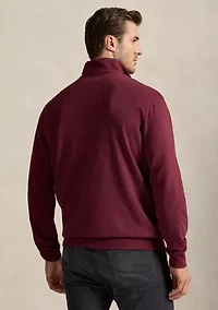 Big & Tall Luxury Jersey Quarter-Zip Pullover
