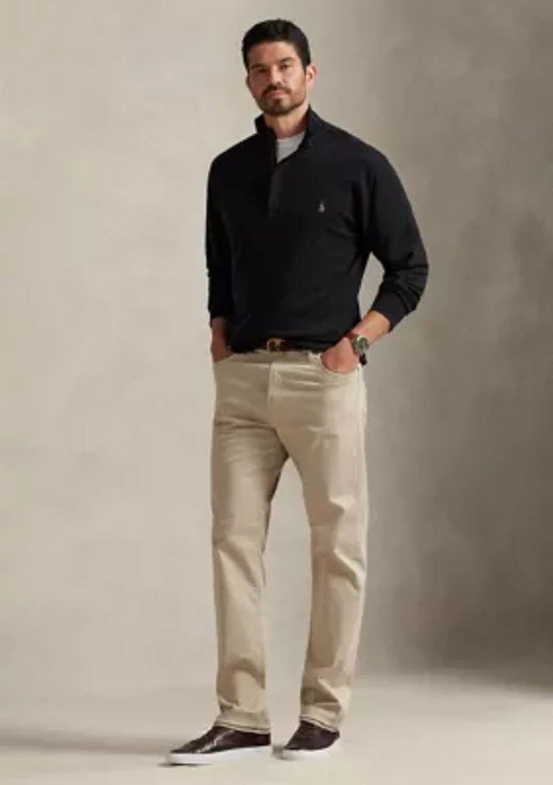 Big & Tall Luxury Jersey Quarter-Zip Pullover
