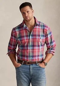 Big & Tall Plaid Oxford Shirt